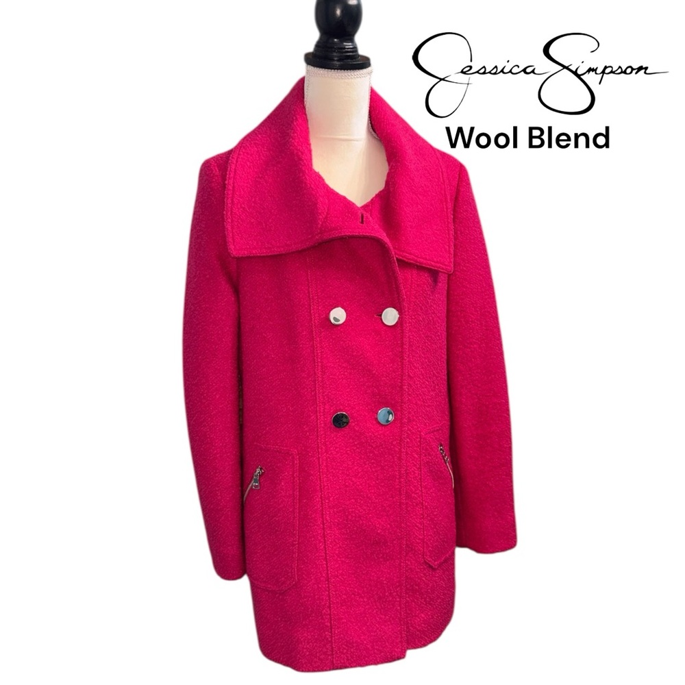 Jessica Simpson (NWOT) Wool Blend Coat, Size Medium - Picture 12 of 12